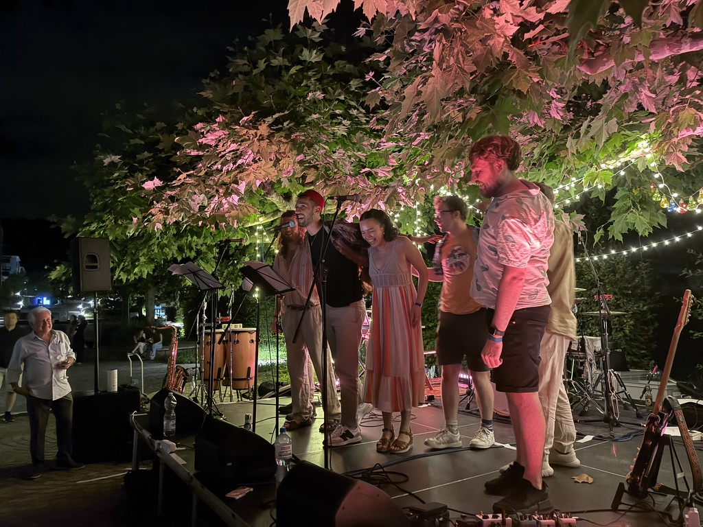 PPTA band bringing the funk to a packed venue in Zurich